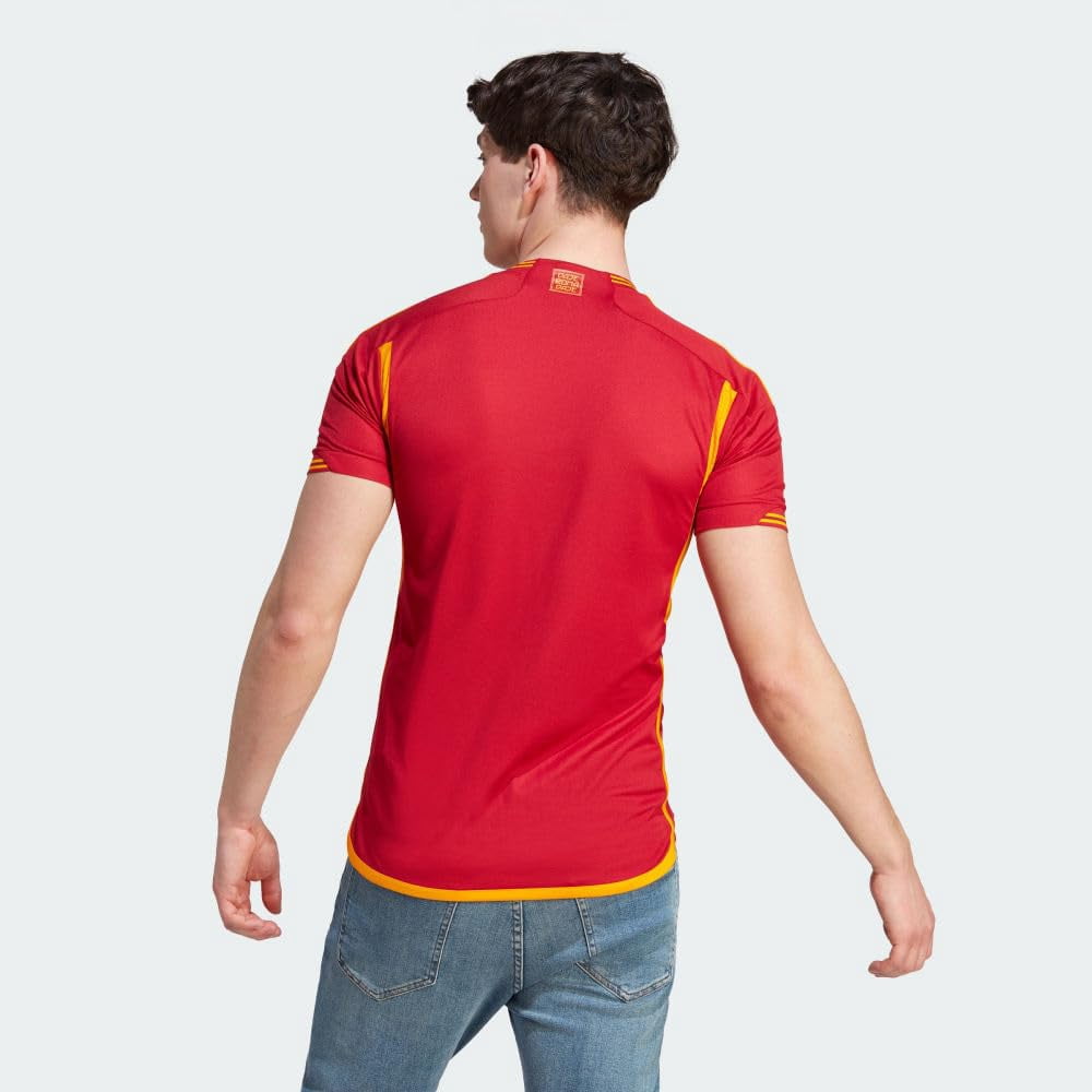 adidas Men's Soccer Roma 23/24 Home Jersey - Minimalist Design, AEROREADY Moisture-Wicking, Recycled Materials (as1, Alpha, m, Regular, Regular) Red