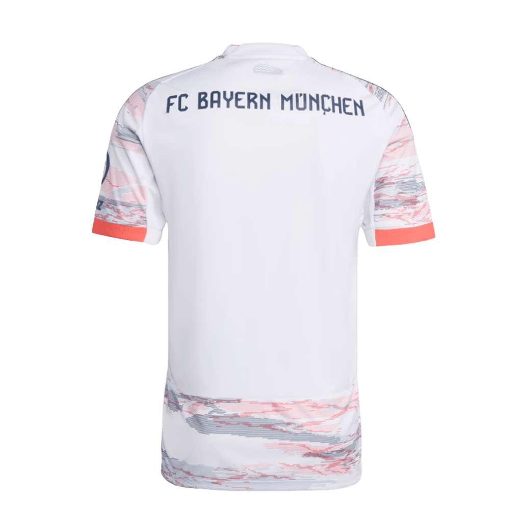 adidas Men's Bayern Munich 25/26 Away Jersey - White/Orange/Gray (L)
