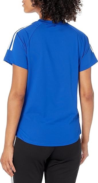 Adidas Women's Hi Low Jersey Short Sleeve Royal Blue XS