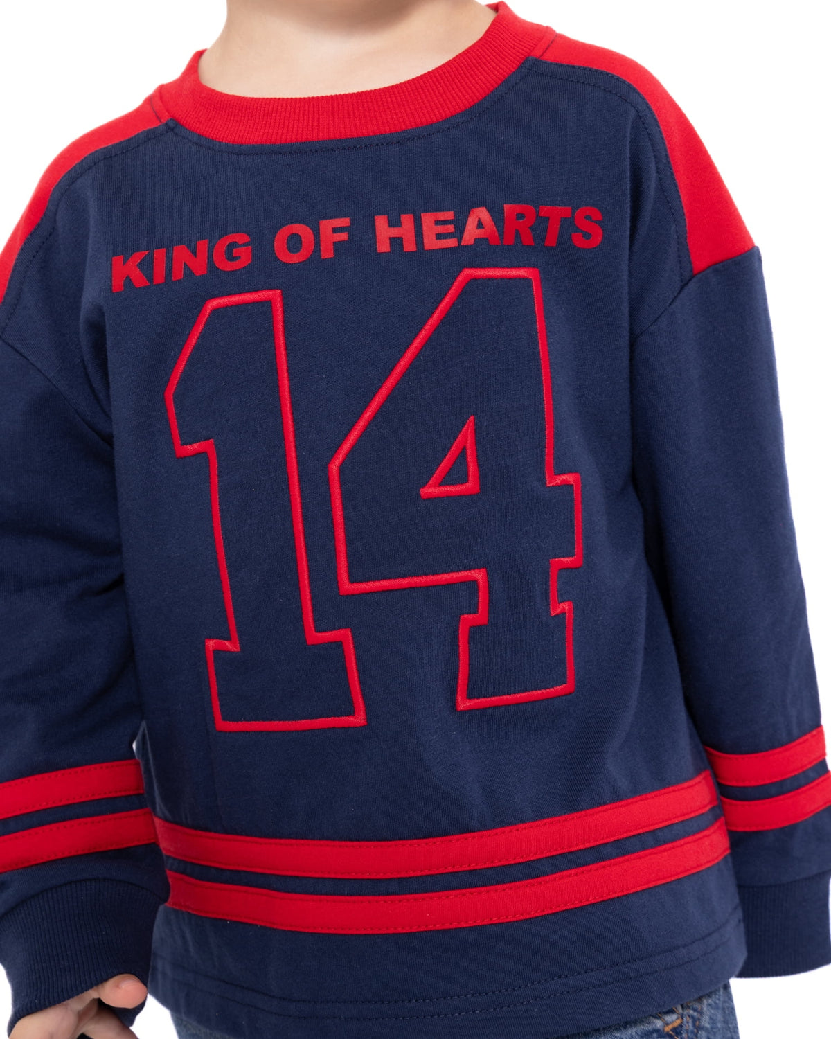 Wonder Nation Toddler Boys' Graphic Hockey Jersey with Long Sleeves, Sizes 12M-5T