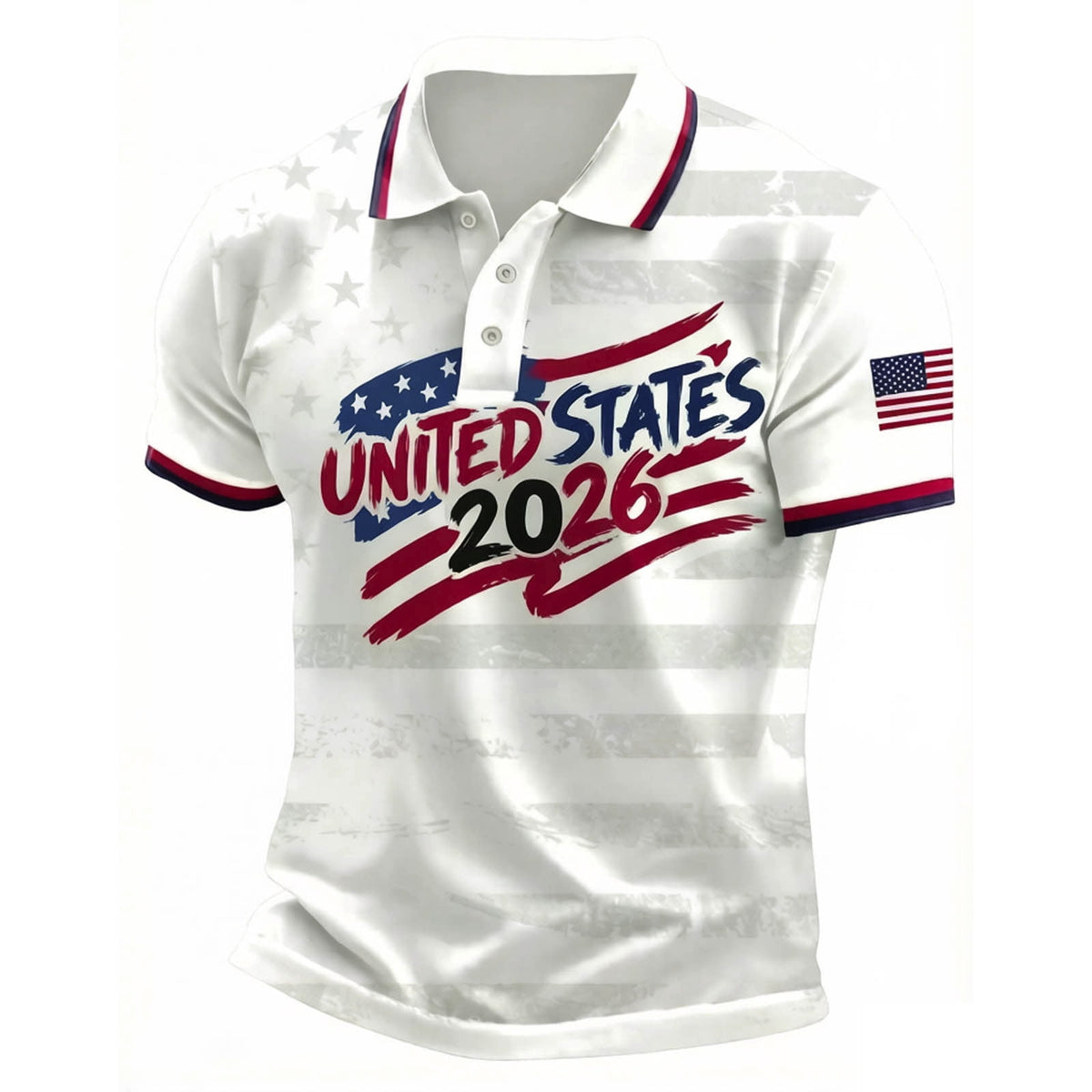 2026 Usa Soccer Mens Polo Shirts Short Sleeve Casual Collared Pullover Summer Tops Soccer Shirt for Men Indoor Outdoor Activities Daily Wear