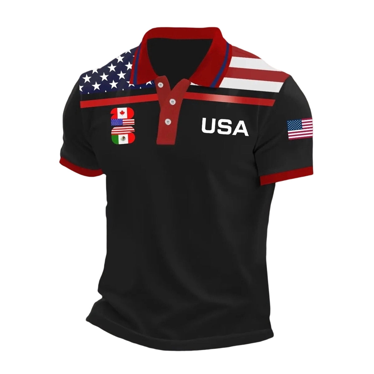 2026 Usa Soccer Mens Polo Shirts Short Sleeve Casual Collared Pullover Summer Tops Soccer Shirt for Men Indoor Outdoor Activities Daily Wear