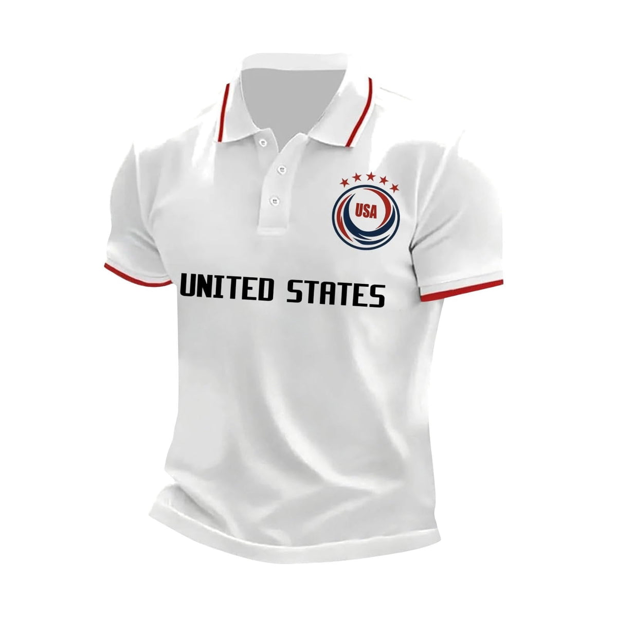 2026 Usa Soccer Mens Polo Shirts Short Sleeve Casual Collared Pullover Summer Tops Soccer Shirt for Men Indoor Outdoor Activities Daily Wear