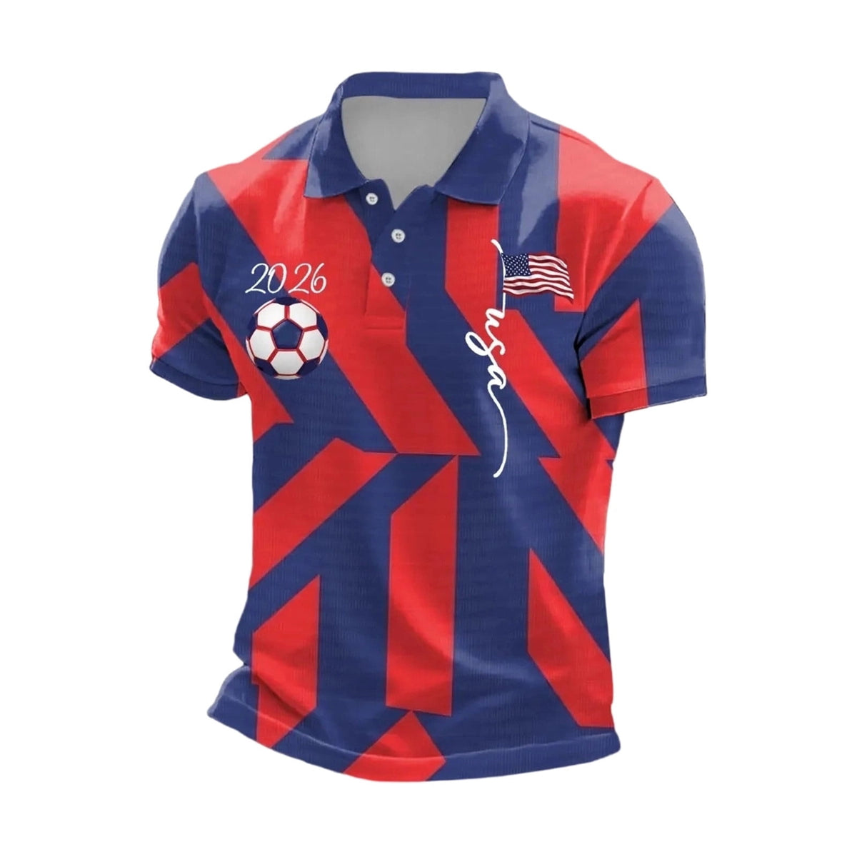 2026 Usa Soccer Mens Polo Shirts Short Sleeve Casual Collared Pullover Summer Tops Soccer Shirt for Men Indoor Outdoor Activities Daily Wear