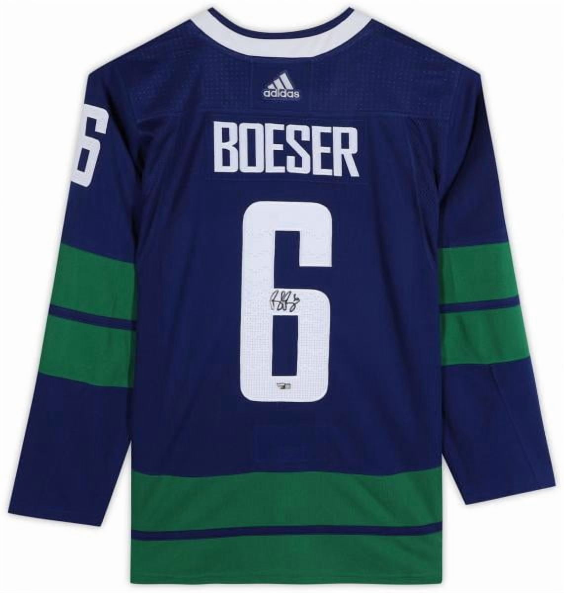 Brock Boeser Vancouver Canucks Autographed Blue Alternate Adidas Authentic Jersey