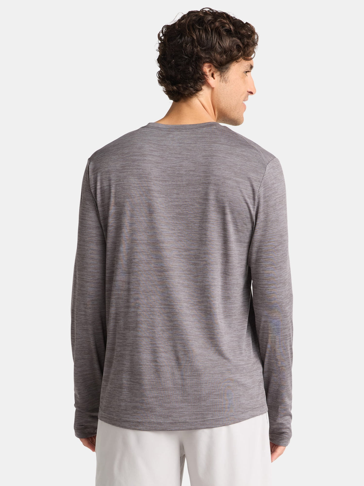 Athletic Works Men's Long-Sleeve Jersey Tee with Thumbhole Cuffs, Sizes XS-5XL