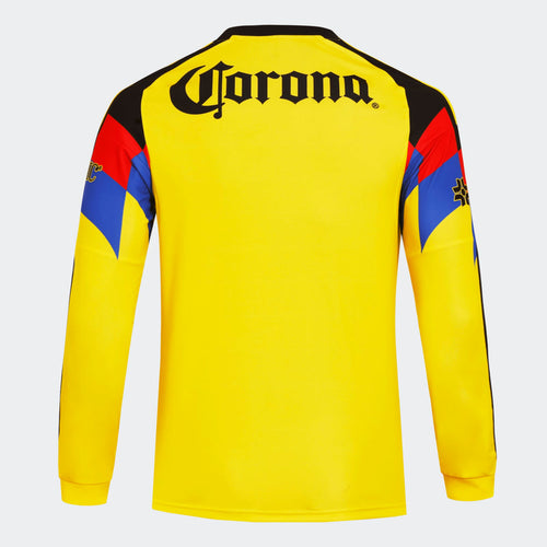 adidas Club America Home Men's L/S Stadium Jersey 25/26 (US, Alpha, Medium, Regular, Regular, Yellow)