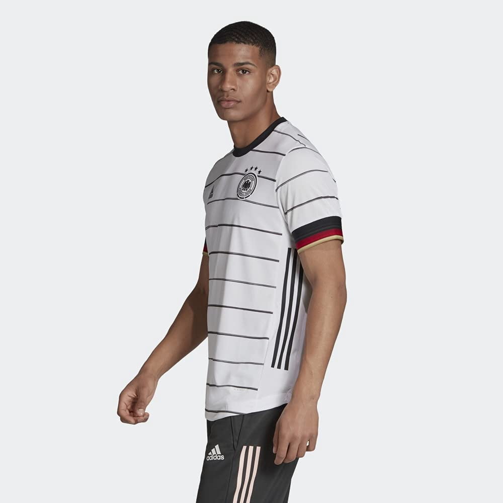 adidas 2020-21 Germany Home Authentic Jersey - White-Black 2XL