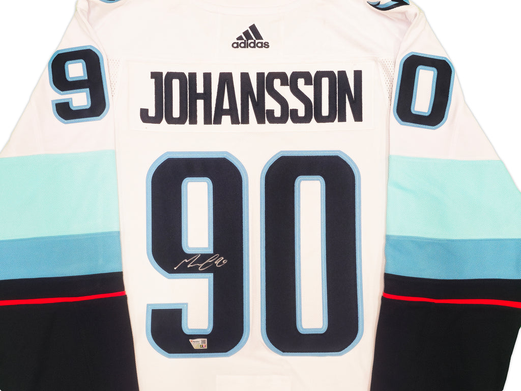 Seattle Kraken Marcus Johansson Autographed White Adidas Authentic Jersey Size 54 With Inaugural Season Patch Fanatics Holo 235581