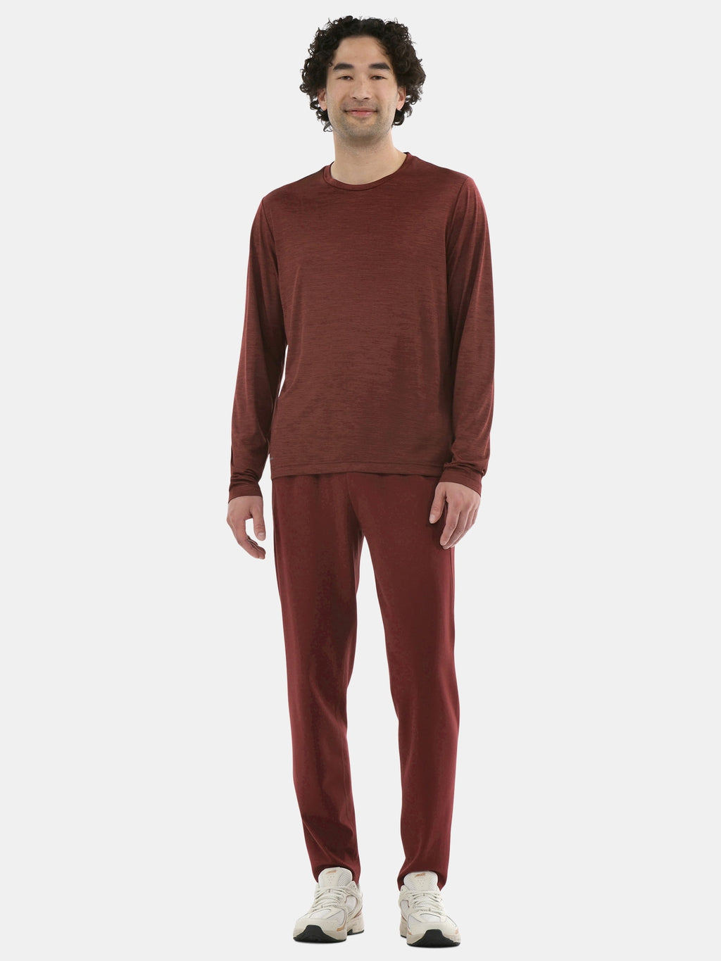Athletic Works Men's Long-Sleeve Jersey Tee with Thumbhole Cuffs, Sizes XS-5XL
