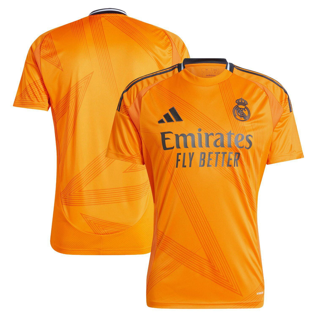 adidas Real Madrid Men’s Stadium Away Jersey 2024/25 (US, Alpha, XX-Large, Regular, Regular, Crew Orange)