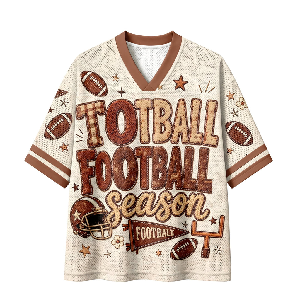 Football Shirts for Women Short Sleeve V Neck Vintage Game Day Graphic Sports Mesh Jersey Purple M