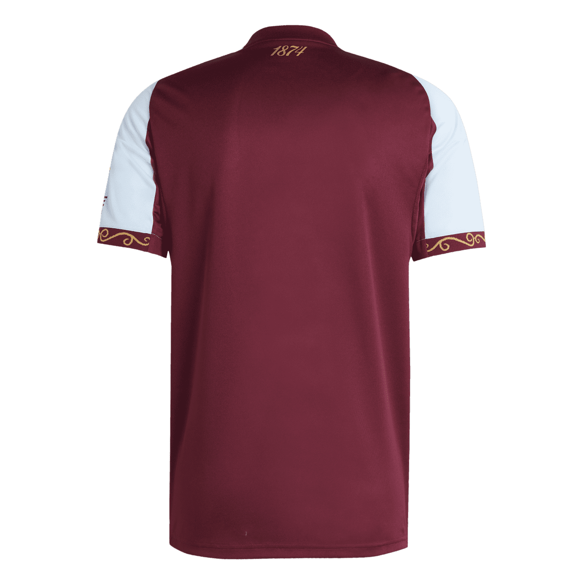 adidas Aston Villa FC 25/26 Men's Home Jersey (US, Alpha, X-Large, Regular, Regular, Maroon/Glow Blue)