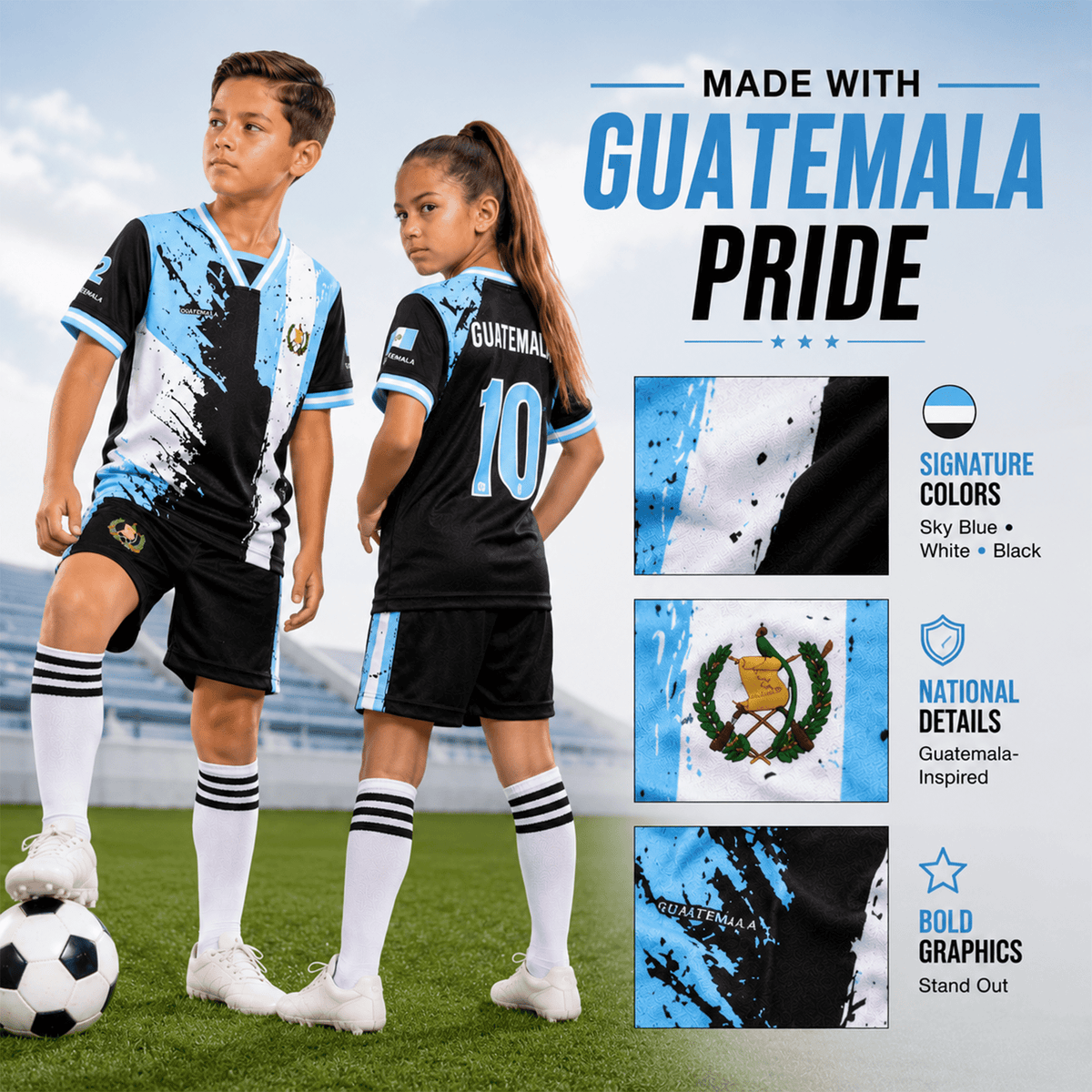 Fox & Fury Brazil Soccer Jersey for Kids, Youth Boys & Girls – Unisex Football Shirt, Camiseta de Futbol Brasil