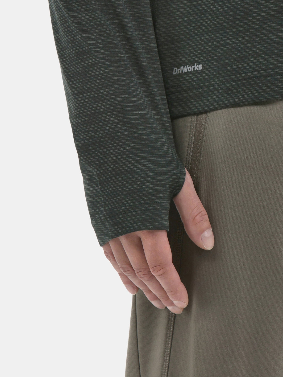 Athletic Works Men's Long-Sleeve Jersey Tee with Thumbhole Cuffs, Sizes XS-5XL