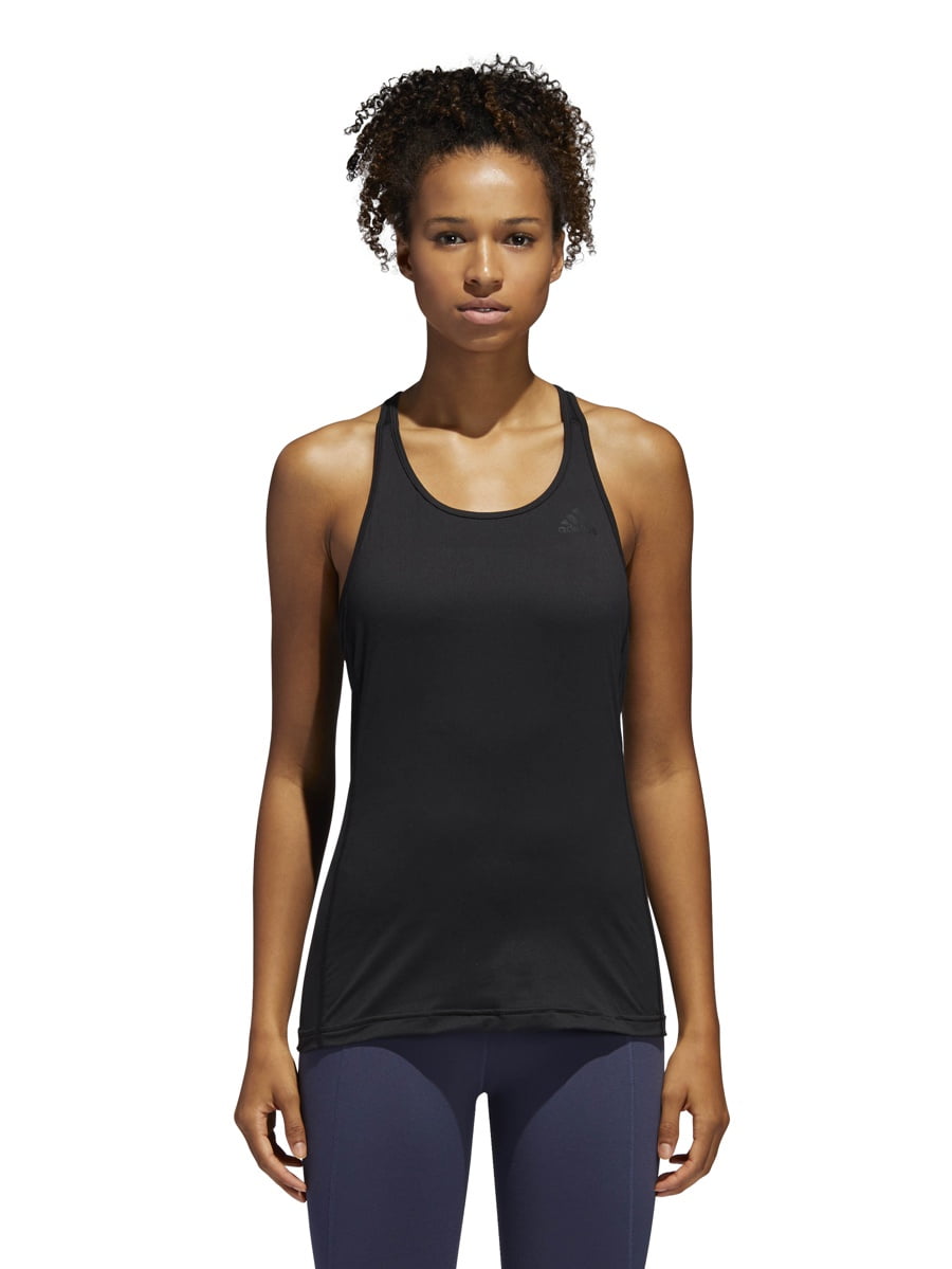 Adidas Women's Performer Baseline Training Tank Top Workout Exercise (Black 2XL)