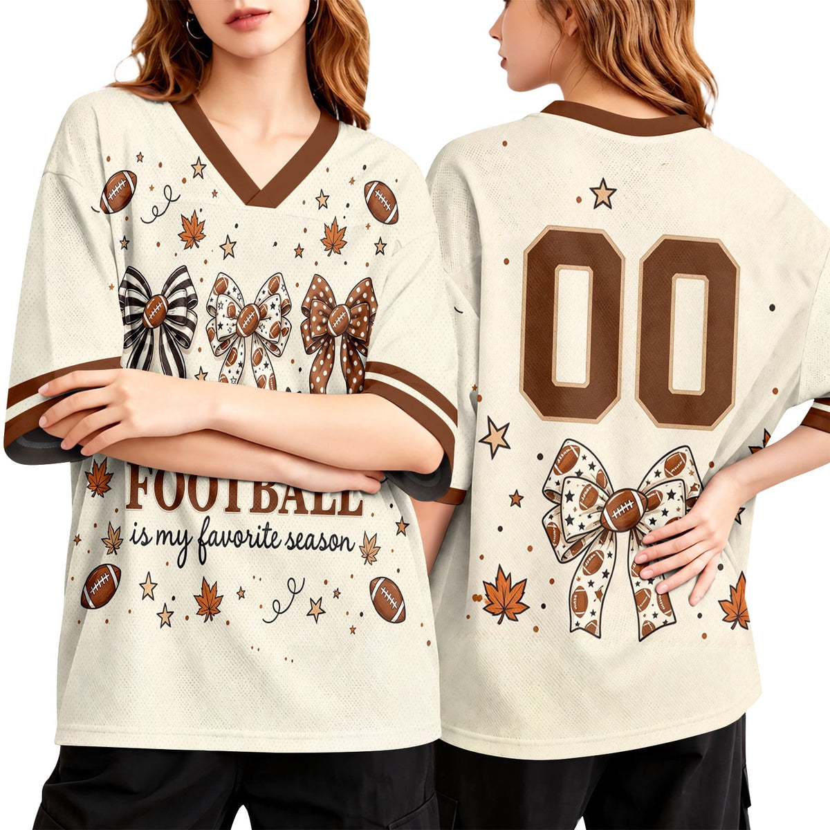 Football Shirts for Women Short Sleeve V Neck Vintage Game Day Graphic Sports Mesh Jersey Purple M