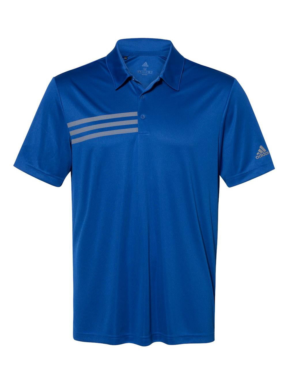 Adidas - 3-Stripes Chest Polo - A324 - Collegiate Royal/ Grey Three - Size: 4XL