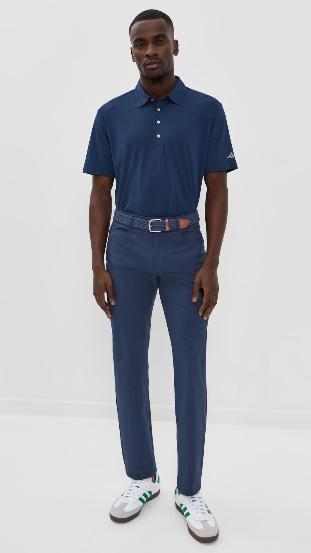 adidas Men's Ultimate365 Tour TWISTKNIT Polo Shirt, Collegiate Navy, Medium