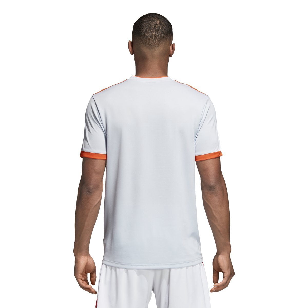 adidas Men's 2018 Spain Away Jersey White/Halo Blue/Bright Red