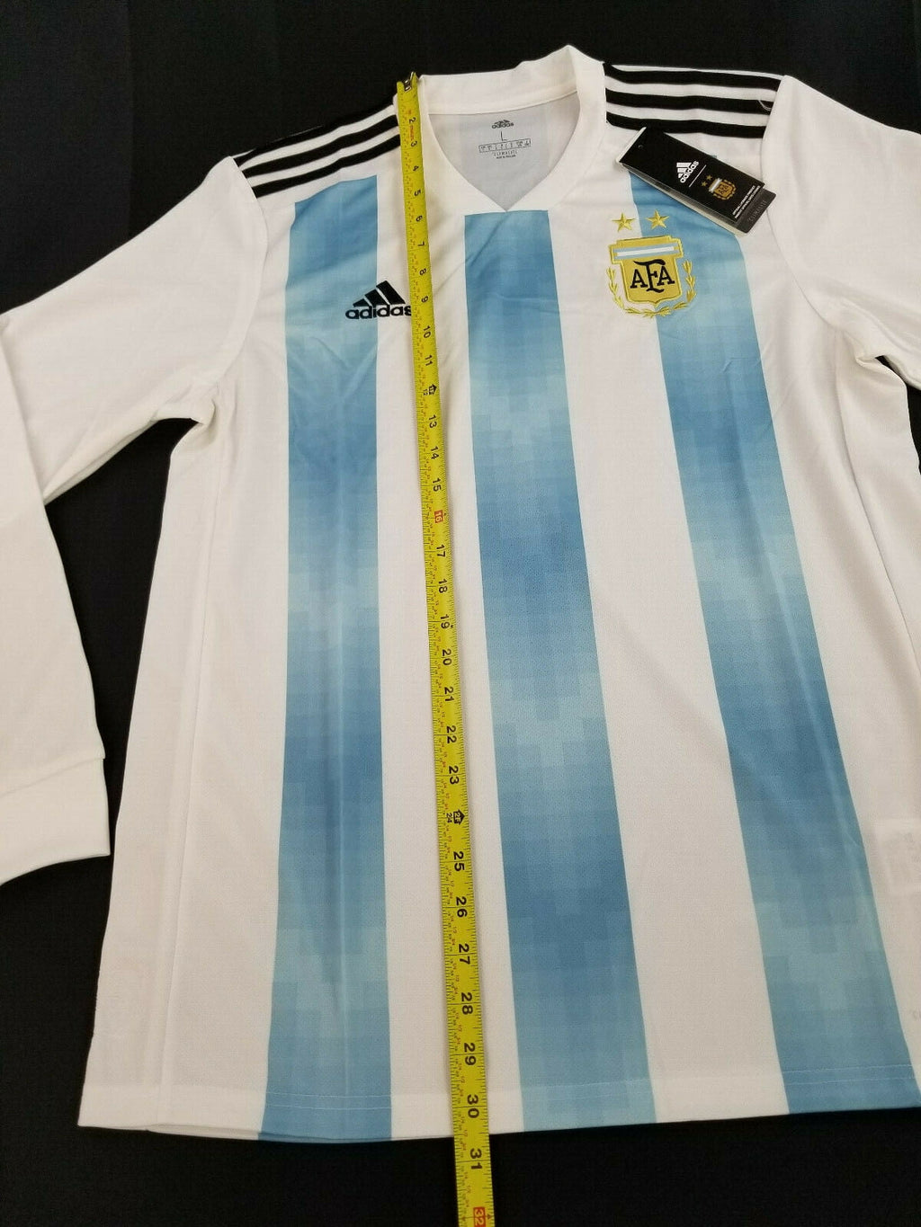 adidas Argentina Home Men's Stadium L/S Soccer Jersey 2018