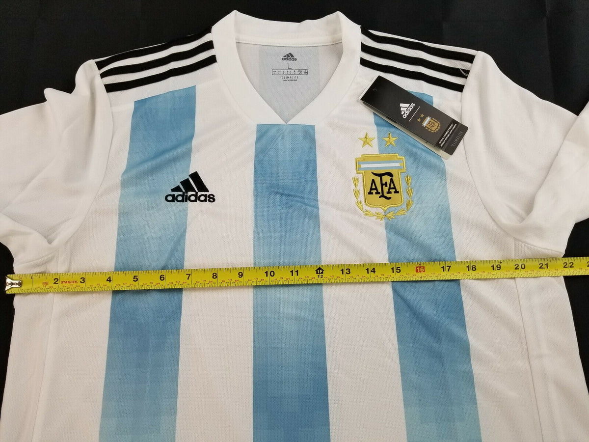 adidas Argentina Home Men's Stadium L/S Soccer Jersey 2018