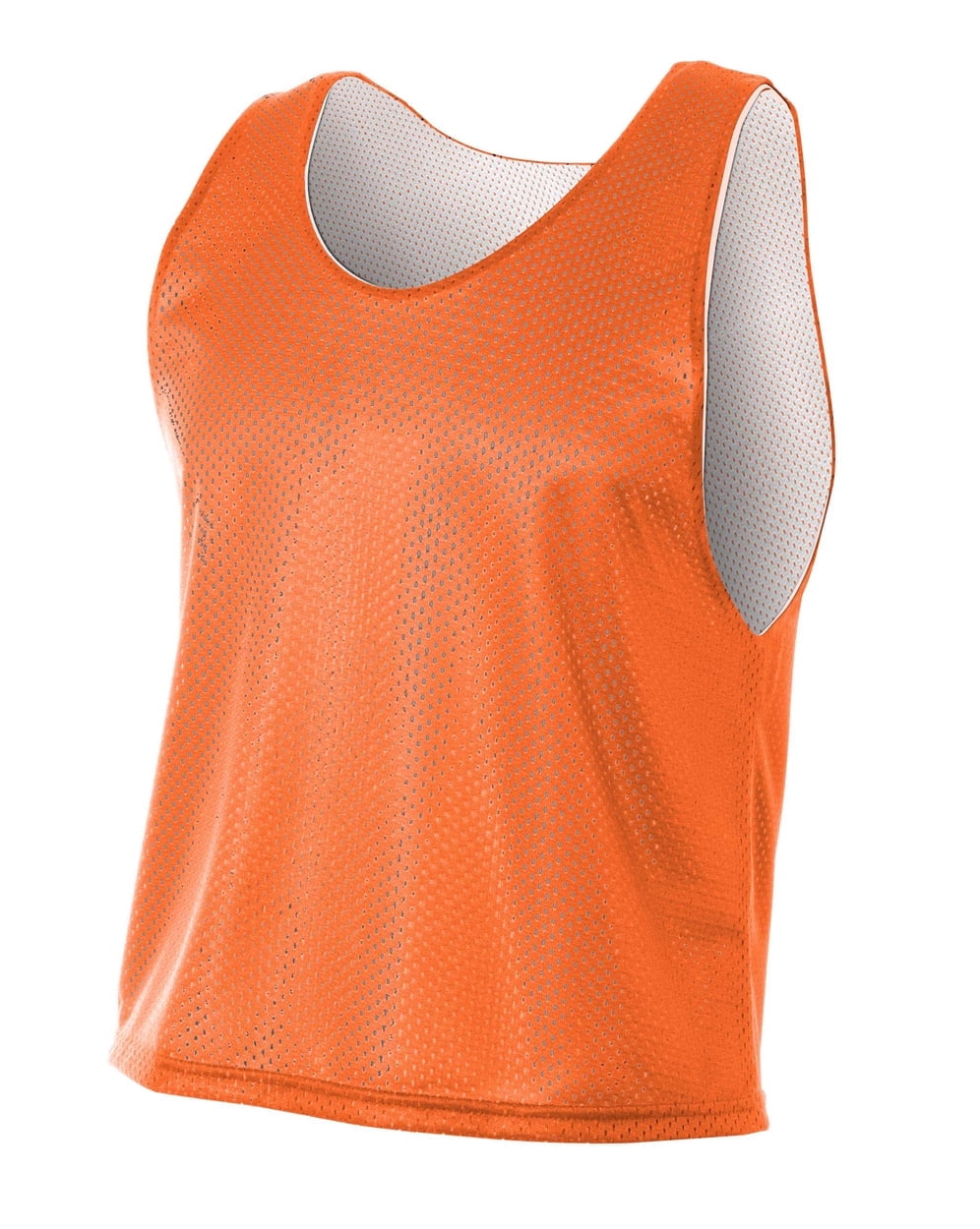 A4 Lacrosse Reversible Practice Jersey For Teen Male in Orange/White | NB2274