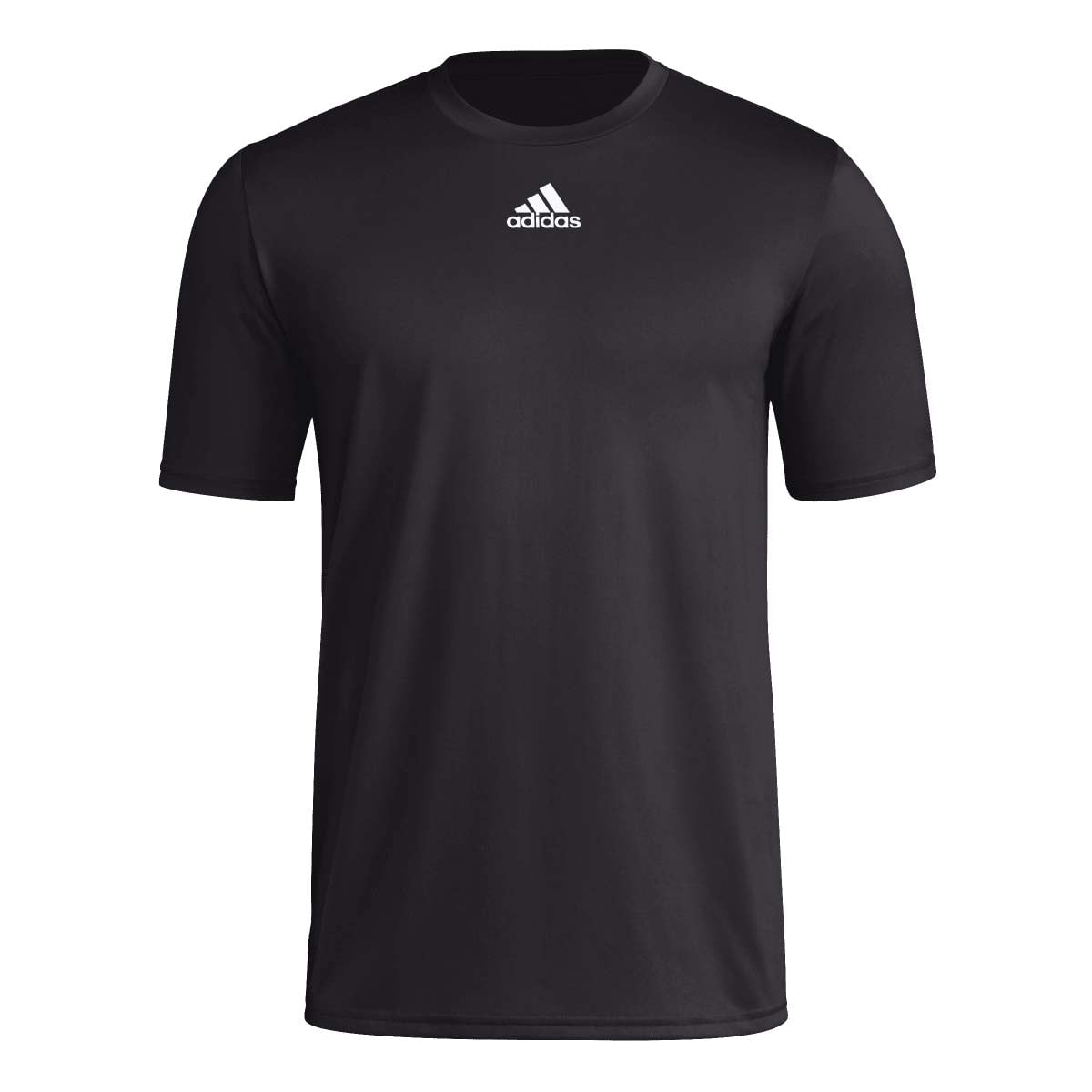 Adidas Men's Pregame Badge of Sport Short Sleeve Tee L Black | Black | White