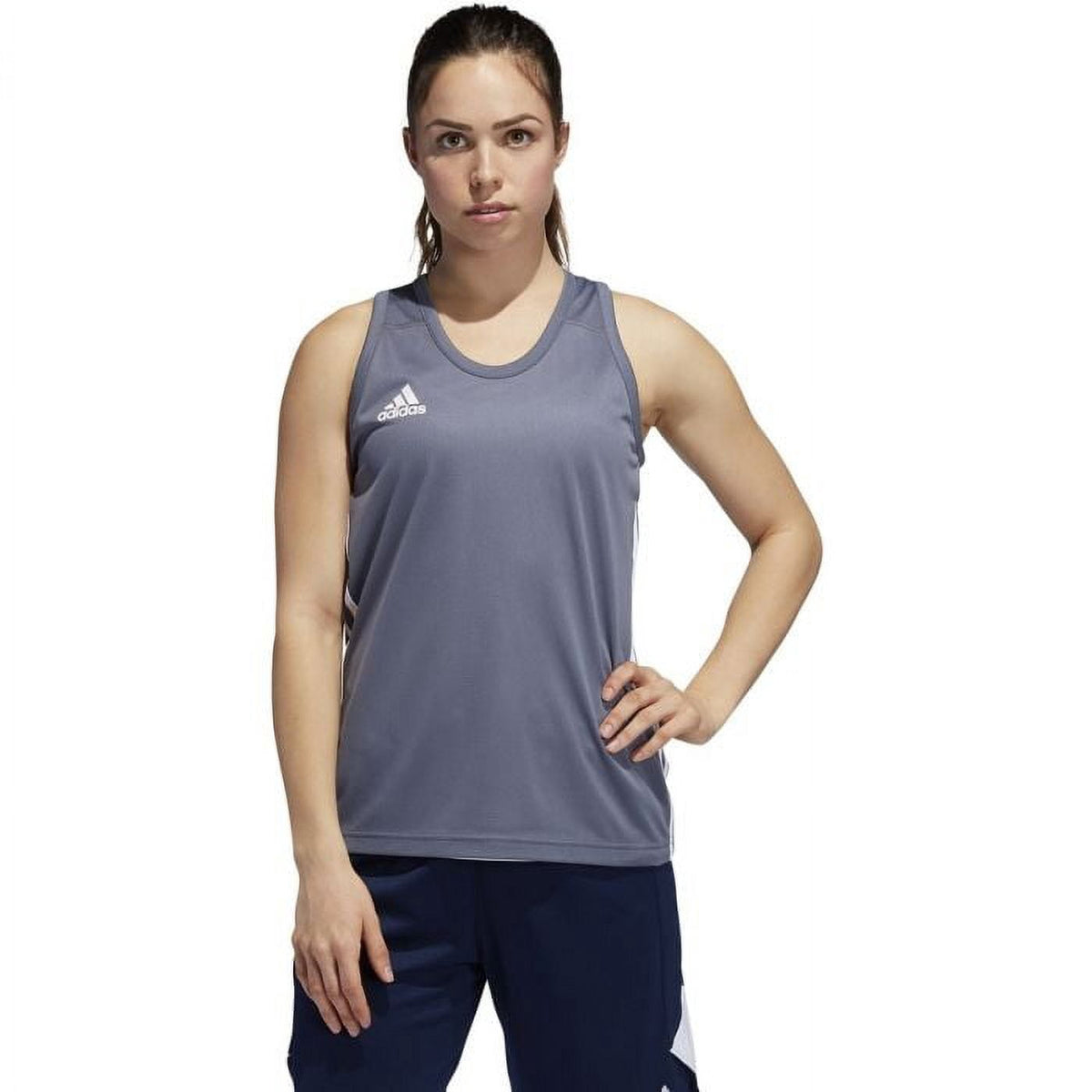 DY6608 ADIDAS 3G SPEED REVERSIBLE JERSEY WOMEN'S BASKETBALL ONIX/WHITE M