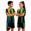 Fox & Fury Brazil Soccer Jersey for Kids, Youth Boys & Girls – Unisex Football Shirt, Camiseta de Futbol Brasil