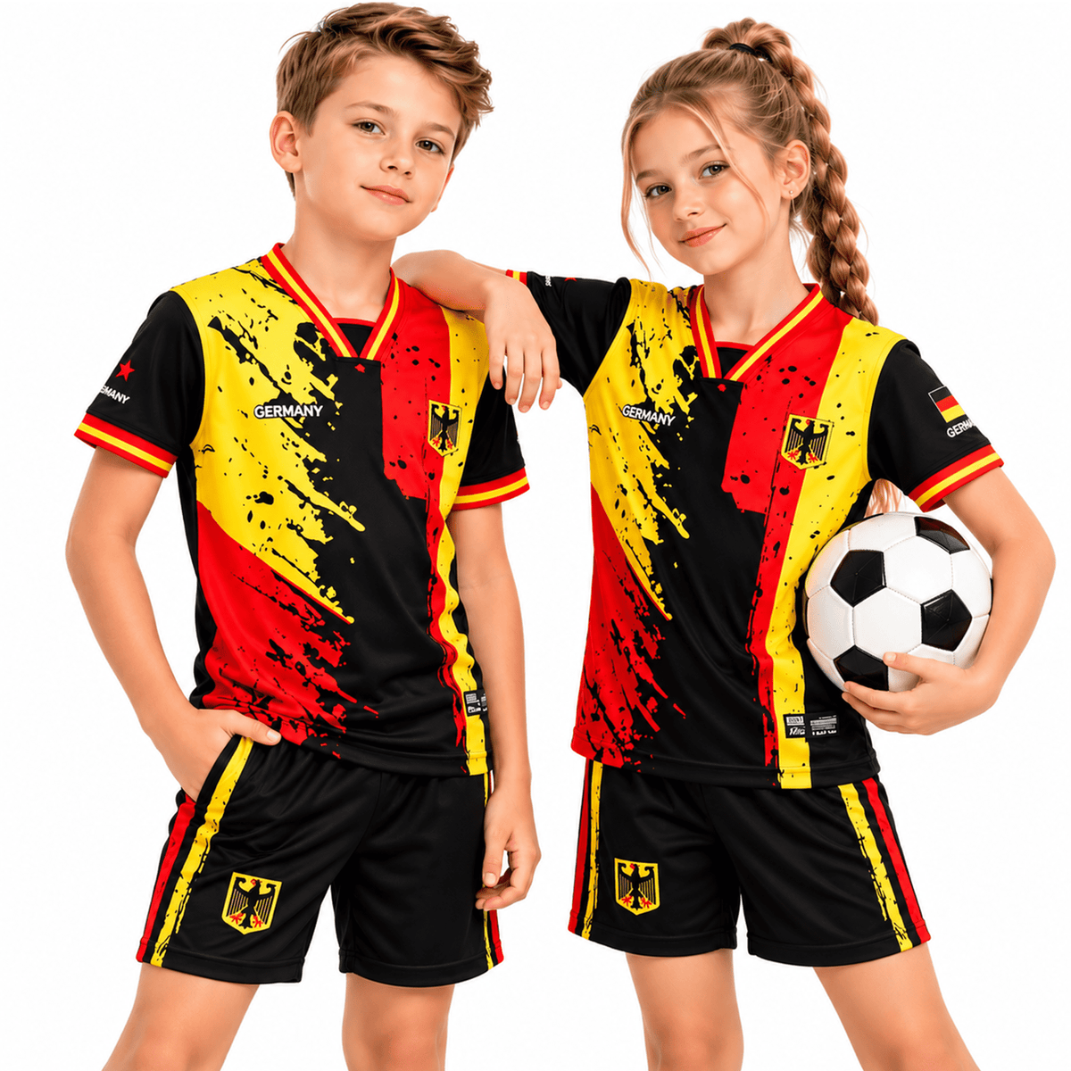 Fox & Fury Brazil Soccer Jersey for Kids, Youth Boys & Girls – Unisex Football Shirt, Camiseta de Futbol Brasil