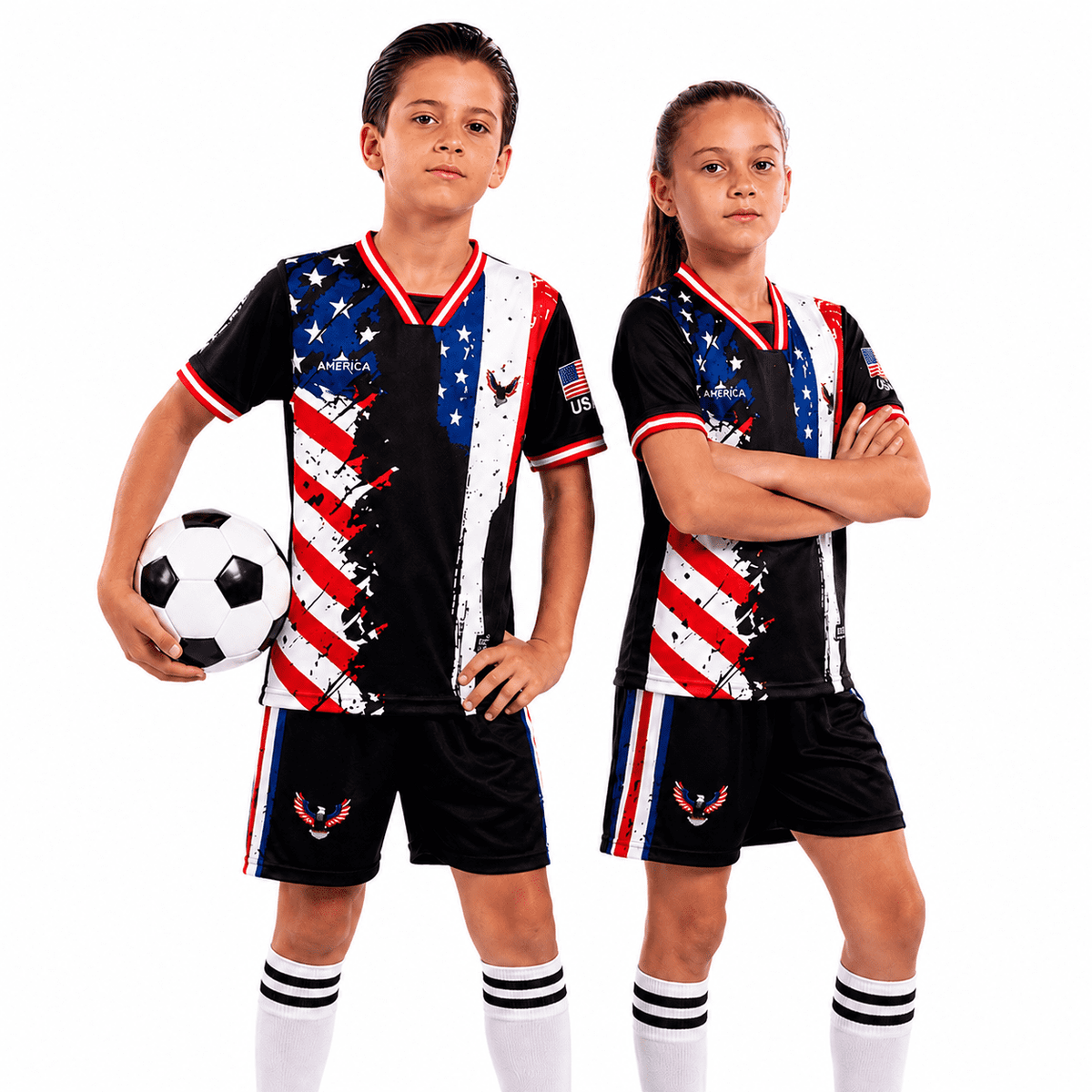 Fox & Fury Brazil Soccer Jersey for Kids, Youth Boys & Girls – Unisex Football Shirt, Camiseta de Futbol Brasil