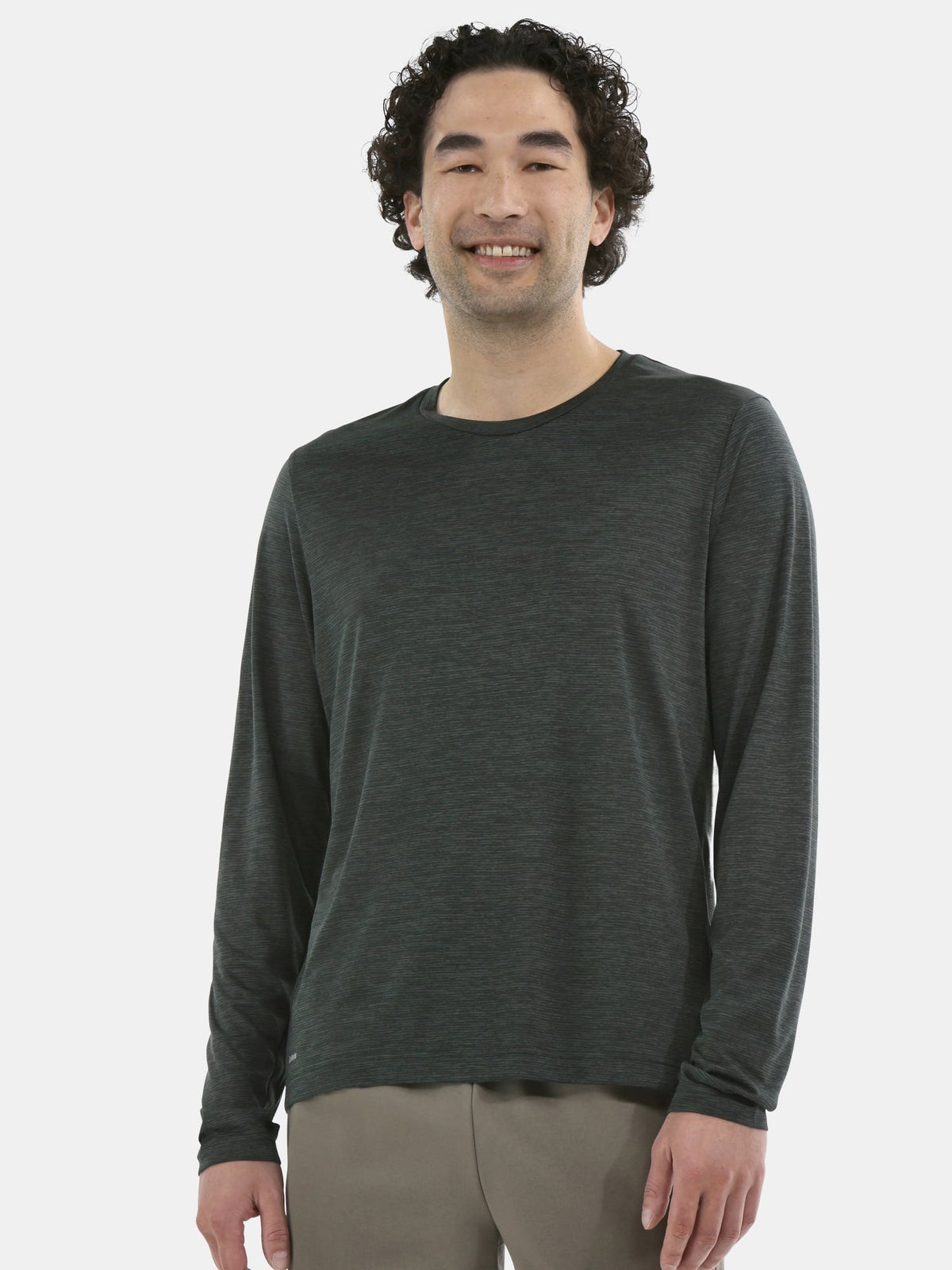 Athletic Works Men's Long-Sleeve Jersey Tee with Thumbhole Cuffs, Sizes XS-5XL