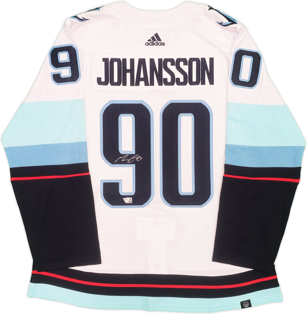 Seattle Kraken Marcus Johansson Autographed White Adidas Authentic Jersey Size 54 With Inaugural Season Patch Fanatics Holo 235581