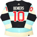 Seattle Kraken Matty Beniers Autographed Blue & Cream Adidas 2024 Winter Classic Jersey Size 54 With Patch Fanatics Holo 223731