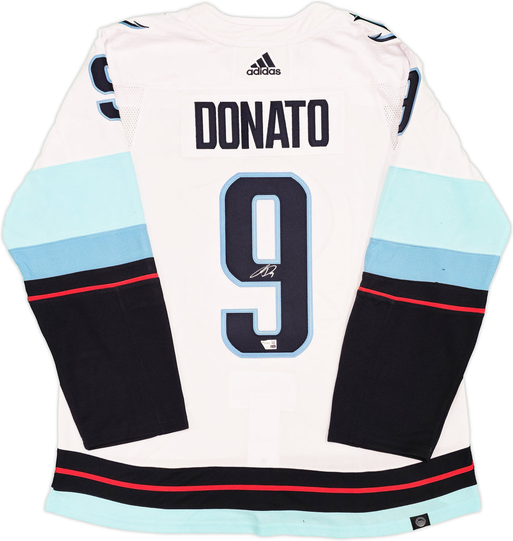 Seattle Kraken Ryan Donato Autographed White Adidas Authentic Jersey Size 54 With Inaugural Season Patch Fanatics Holo 235572