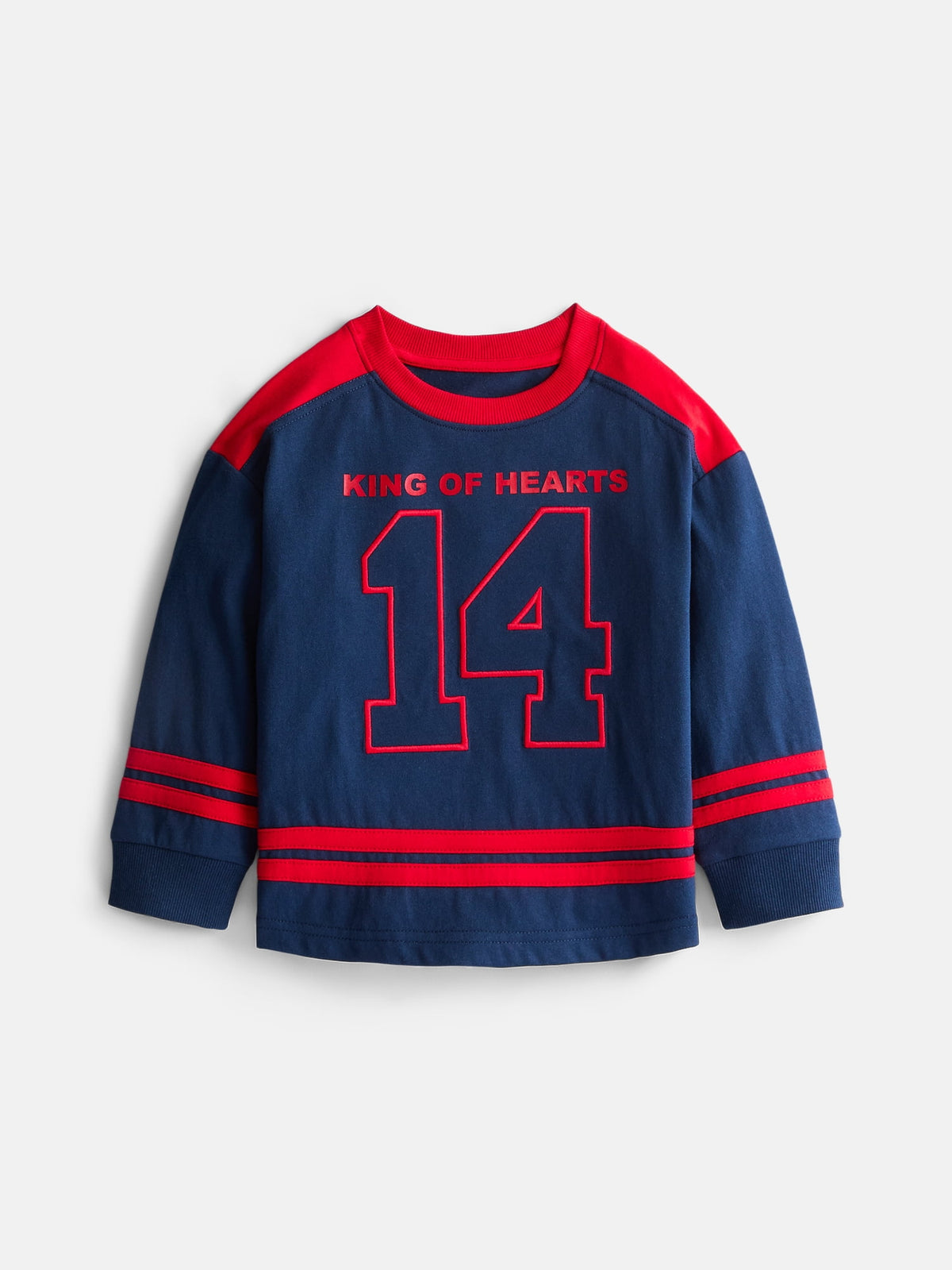 Wonder Nation Toddler Boys' Graphic Hockey Jersey with Long Sleeves, Sizes 12M-5T