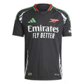 adidas Arsenal Men’s Authentic Away Jersey 2024/25 (US, Alpha, Small, Regular, Regular, Black)