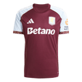 adidas Aston Villa FC 25/26 Men's Home Jersey (US, Alpha, X-Large, Regular, Regular, Maroon/Glow Blue)