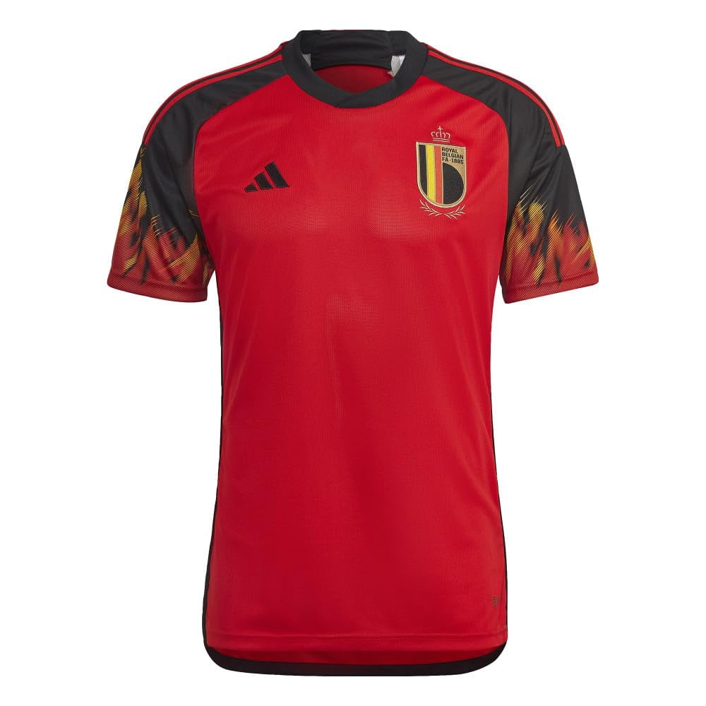 adidas Beligium Home Men's Soccer Jersey World Cup 2022 (2XL) Red/Black
