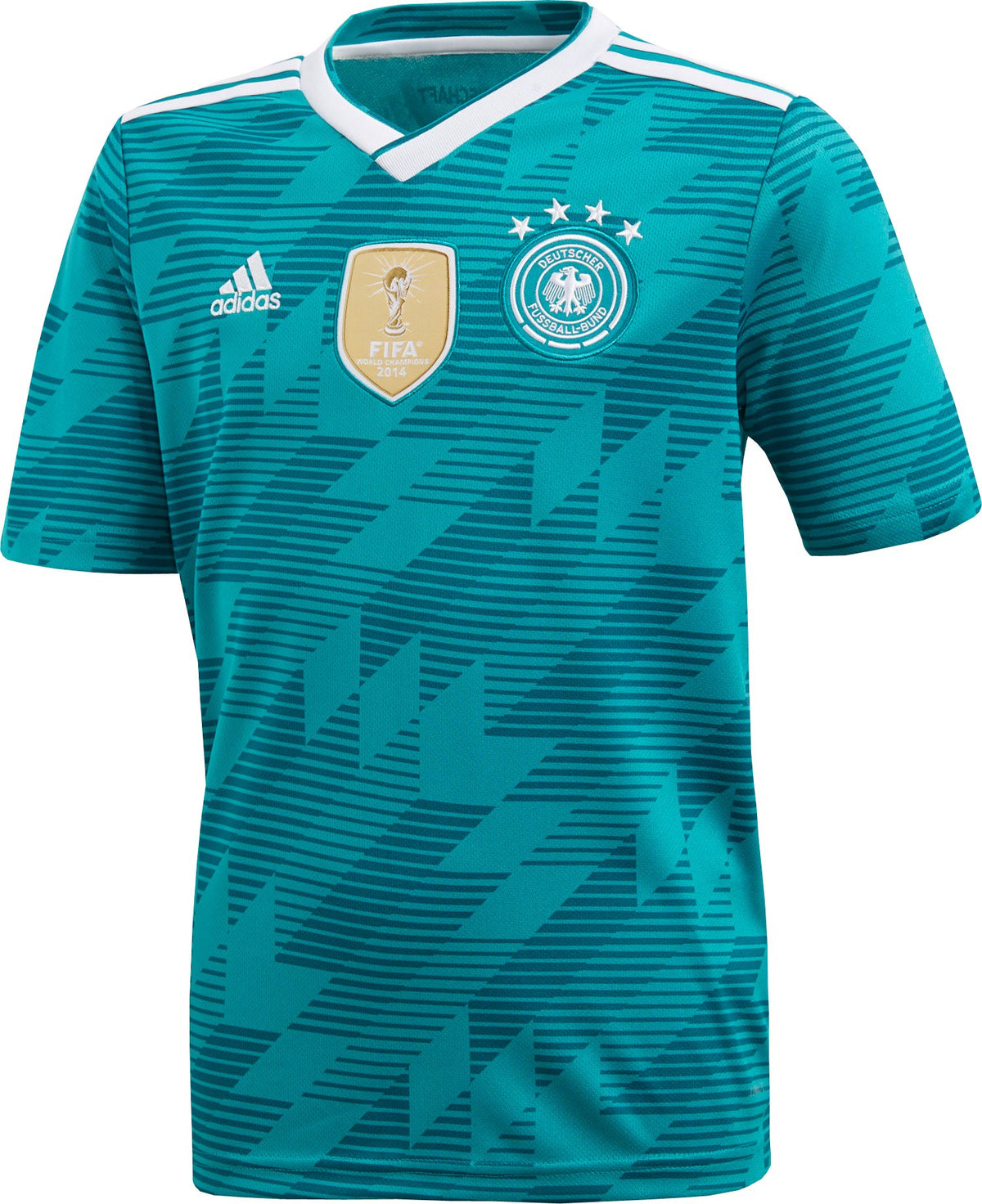adidas Germany Youth 2018-2019 Away Jersey- Teal Green YS