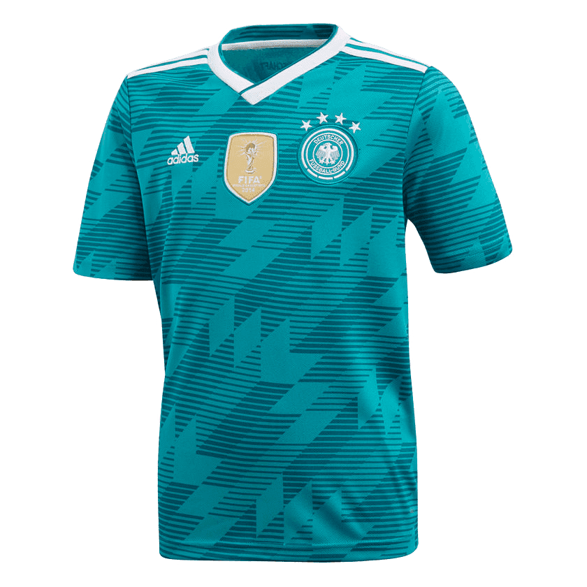adidas Germany Youth 2018-2019 Away Jersey- Teal Green YS