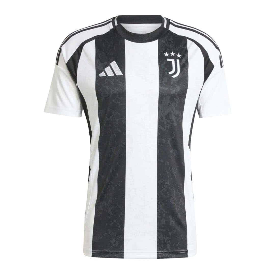 adidas Juventus Men’s Stadium Jersey 2024/25 (US, Alpha, 3X-Large, Regular, Regular, White/Black)