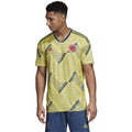 adidas Men's FCF Colombia Home Soccer Jersey (Small) Light Yellow/Night Marine