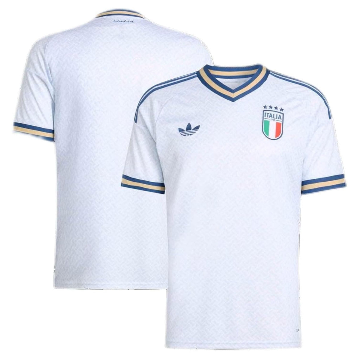 adidas Men's Italy 26 Away Authentic Jersey Aero Blue Small R
