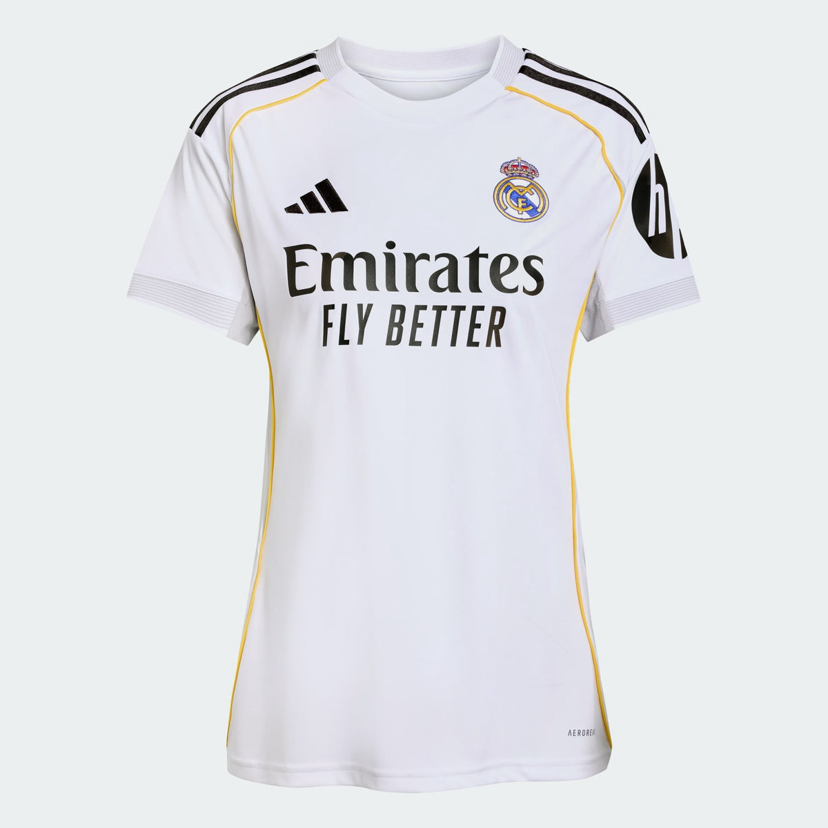 adidas Real Madrid Home Women's Soccer Jersey 25/26 (US, Alpha, XX-Large, Regular, Regular) White