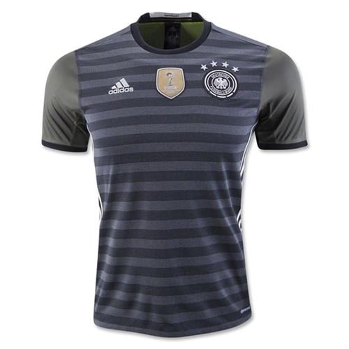 adidas International Soccer Germany Men's Jersey, X-Small, Dark Grey/White/Green