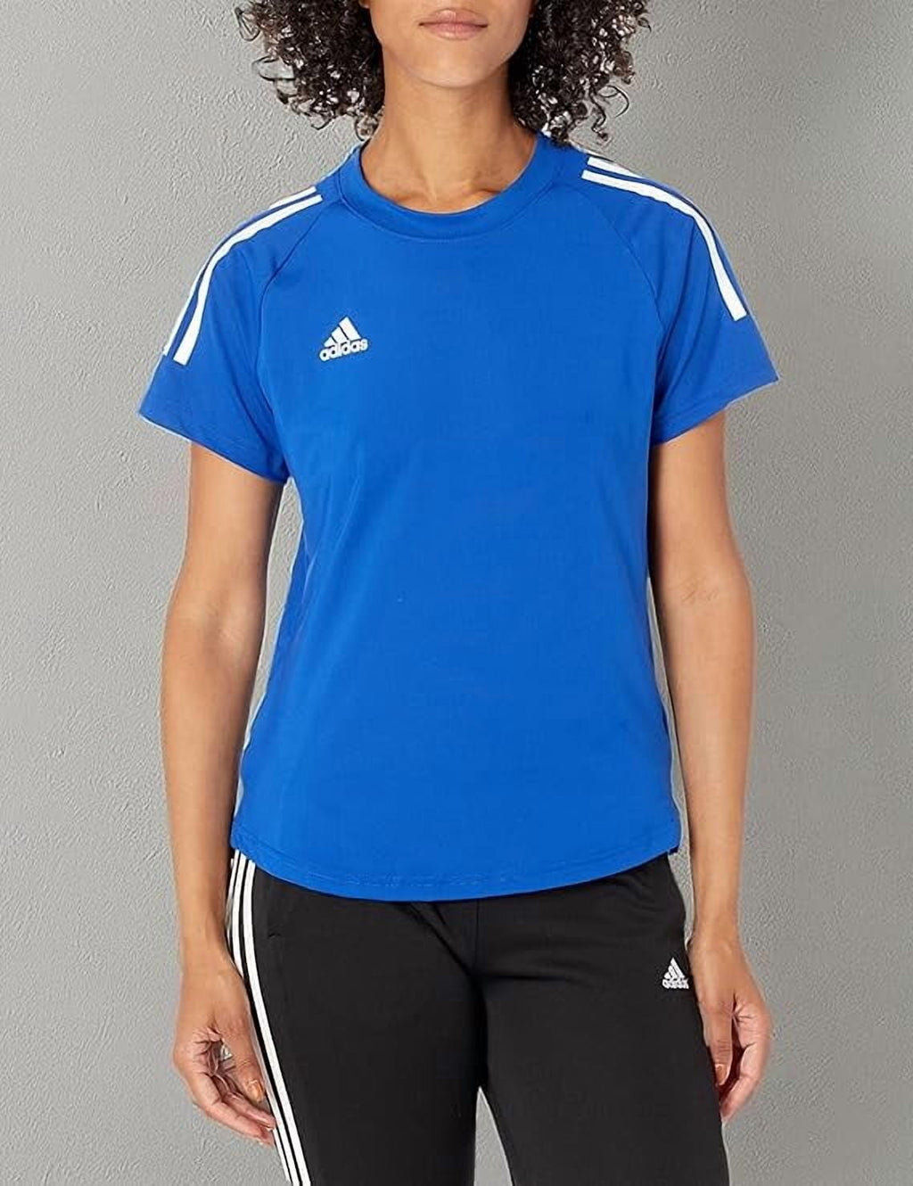 adidas Women's Hi Low Jersey Short Sleeve S