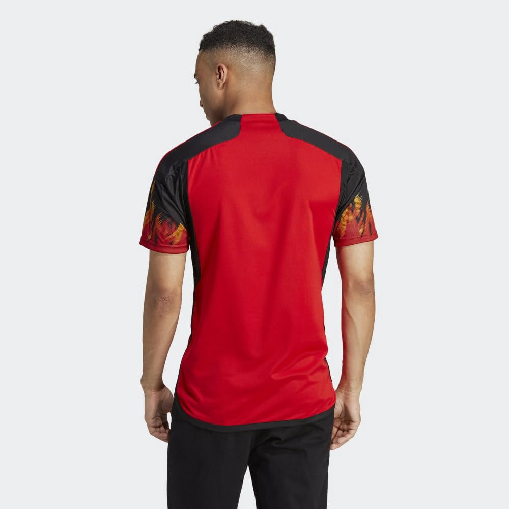 adidas Beligium Home Men's Soccer Jersey World Cup 2022 (2XL) Red/Black