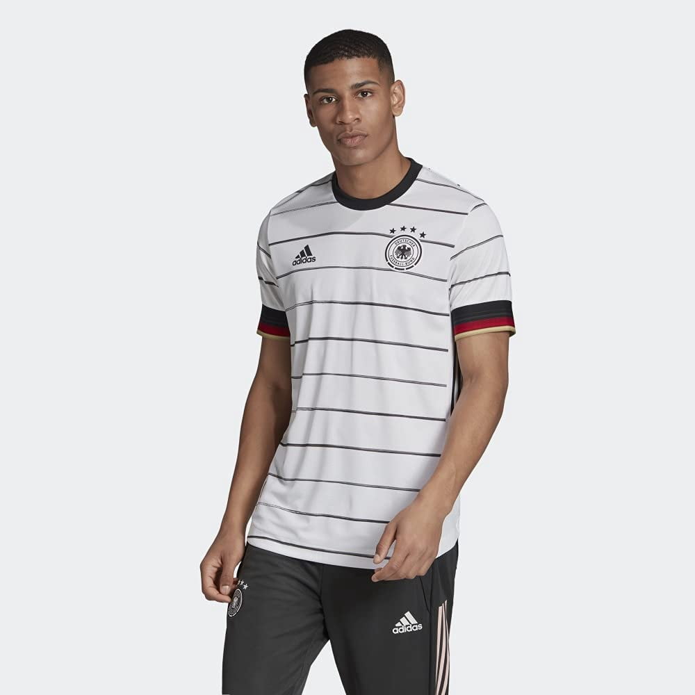 adidas 2020-21 Germany Home Authentic Jersey - White-Black 2XL